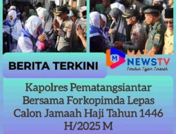Kapolres Pematangsiantar Bersama Forkopimda Lepas Calon Jamaah Haji Tahun 1446 H/2025 M