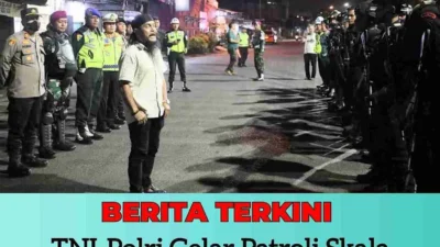 TNI-Polri Gelar Patroli Skala Besar di Belawan untuk Cegah Tawuran Warga