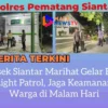 Polsek Siantar Marihat Gelar Blue Light Patrol, Jaga Keamanan Warga di Malam Hari