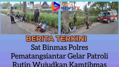Sat Binmas Polres Pematangsiantar Gelar Patroli Rutin