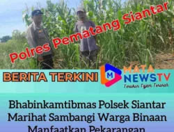 Bhabinkamtibmas Polsek Siantar Marihat Sambangi Warga Binaan Manfaatkan Pekarangan 