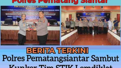 Polres Pematangsiantar Sambut Kunker Tim STIK Lemdiklat Polri