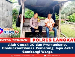 Ajak Cegah 3C dan Premanisme, Bhabinkamtibmas Pematang Jaya Aktif Sambangi Warga