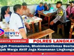 Cegah Premanisme, Bhabinkamtibmas Besitang Ajak Warga Aktif Jaga Keamanan Lingkungan