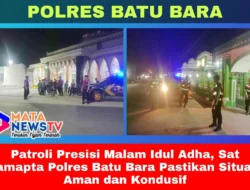 Patroli Presisi Malam Idul Adha, Sat Samapta Polres Batu Bara Pastikan Situasi Aman dan Kondusif
