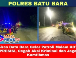 Polres Batu Bara Gelar Patroli Malam KOTA PRESISI, Cegah Aksi Kriminal dan Jaga Kamtibmas