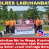Dekatkan Diri ke Warga, Kapolres Labuhanbatu Selatan Ajak Masyarakat Hidup Sehat Lewat Olahraga Bers...