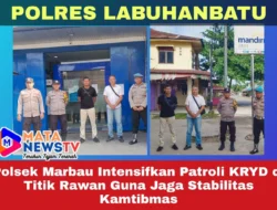 Polsek Marbau Intensifkan Patroli KRYD di Titik Rawan Guna Jaga Stabilitas Kamtibmas