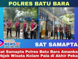 Sat Samapta Polres Batu Bara Amankan Objek Wisata Kolam Pala di Akhir Pekan