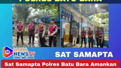 Sat Samapta Polres Batu Bara Amankan Objek Wisata Kolam Pala di Akhir Pekan