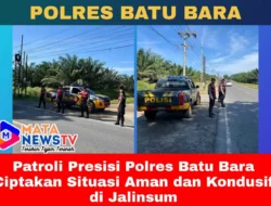 Patroli Presisi Polres Batu Bara Ciptakan Situasi Aman dan Kondusif di Jalinsum