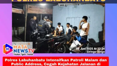 Polres Labuhanbatu Intensifkan Patroli Malam dan Public Address, Cegah Kejahatan Jalanan di Rantauprapat
