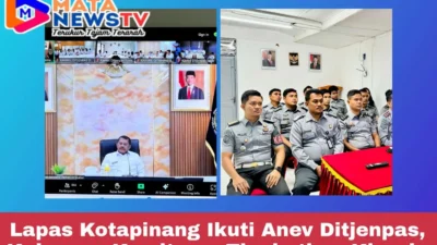 Lapas Kotapinang Ikuti Anev Ditjenpas, Kalapas : Komitmen Tingkatkan Kinerja
