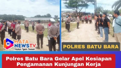 Polres Batu Bara Gelar Apel Kesiapan Pengamanan Kunjungan Kerja Gubernur Sumut
