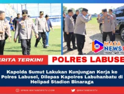Kapolda Sumut Lakukan Kunjungan Kerja ke Polres Labusel, Dilepas Kapolres Labuhanbatu di Helipad Stadion Binaraga