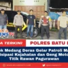 Polsek Medang Deras Gelar Patroli Malam, Antisipasi Kejahatan dan Geng Motor di Titik Rawan Pagurawa...