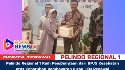 Pelindo Regional 1 Raih Penghargaan dari BPJS Kesehatan atas Kepatuhan Pembayaran Iuran JKN Pegawai