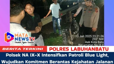 Polsek NA IX-X Intensifkan Patroli Blue Light, Wujudkan Komitmen Berantas Kejahatan Jalanan