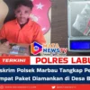 Unit Reskrim Polsek Marbau Tangkap Pengedar Sabu, Empat Paket Diamankan di Desa Blungihit