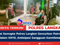 Sat Samapta Polres Langkat Gencarkan Patroli Malam KRYD, Antisipasi Gangguan Kamtibmas