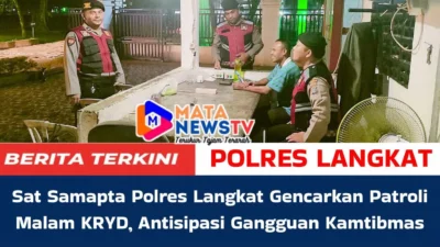 Sat Samapta Polres Langkat Gencarkan Patroli Malam KRYD, Antisipasi Gangguan Kamtibmas