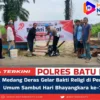 Polsek Medang Deras Gelar Bakti Religi di Pemakaman Umum Sambut Hari Bhayangkara ke-79