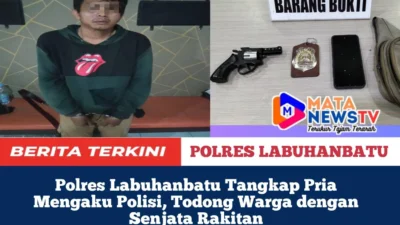 Polres Labuhanbatu Tangkap Pria Mengaku Polisi, Todong Warga dengan Senjata Rakitan