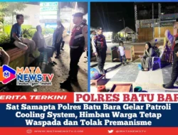 Sat Samapta Polres Batu Bara Gelar Patroli Cooling System, Himbau Warga Tetap Waspada dan Tolak Premanisme