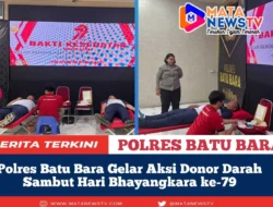 Polres Batu Bara Gelar Aksi Donor Darah Sambut Hari Bhayangkara ke-79