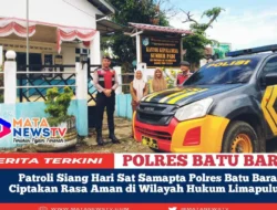 Patroli Siang Hari Sat Samapta Polres Batu Bara Ciptakan Rasa Aman di Wilayah Hukum Limapuluh