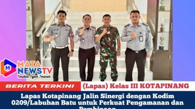 Lapas Kotapinang Jalin Sinergi dengan Kodim 0209/Labuhan Batu untuk Perkuat Pengamanan dan Pembinaan