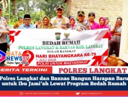 Polres Langkat dan Baznas Bangun Harapan Baru untuk Ibu Jami’ah Lewat Program Bedah Rumah