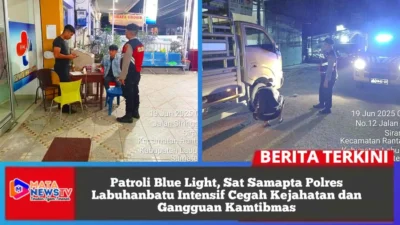 Patroli Blue Light, Sat Samapta Polres Labuhanbatu Intensif Cegah Kejahatan dan Gangguan Kamtibmas