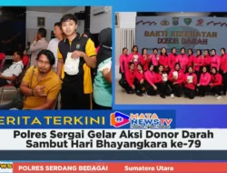 Polres Sergai Gelar Aksi Donor Darah Sambut Hari Bhayangkara ke-79