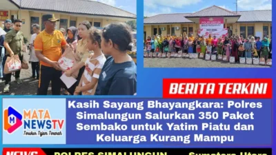 Kasih Sayang Bhayangkara: Polres Simalungun Salurkan 350 Paket Sembako untuk Yatim Piatu dan Keluarga Kurang Mampu
