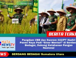 Pangdam I/BB dan Danrem 022/PT Hadiri Panen Raya Padi “Sinar Mentari” di Serdang Bedagai, Dukung Ketahanan Pangan Nasional