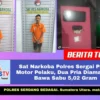 Sat Narkoba Polres Sergai Pepet Motor Pelaku, Dua Pria Diamankan Bawa Sabu 5,02 Gram
