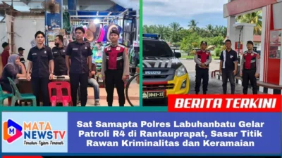 Sat Samapta Polres Labuhanbatu Gelar Patroli R4 di Rantauprapat, Sasar Titik Rawan Kriminalitas dan Keramaian