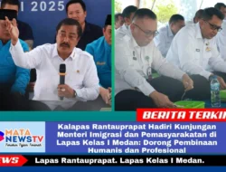 Wujudkan Pemasyarakatan yang Lebih Humanis dan Profesional, Kalapas Rantauprapat Hadiri Kunjungan Kerja Menteri Imigrasi dan Pemasyarakatan di Lapas Kelas 1 Medan.