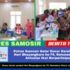 Polres Samosir Gelar Donor Darah Sambut Hari Bhayangkara ke-79, Ratusan Peserta Antusias Ikut Berpar...