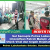 Sat Samapta Polres Labusel Intensifkan Patroli Malam: Jaga Objek Vital dan Cegah Kejahatan 3C