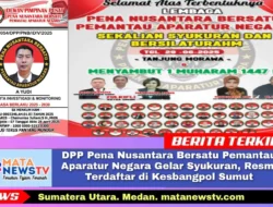 DPP Pena Nusantara Bersatu Pemantau Aparatur Negara Gelar Syukuran, Resmi Terdaftar di Kesbangpol Sumut