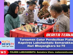 Turnamen Catur Perebutkan Piala Kapolres Labuhanbatu Semarakkan Hari Bhayangkara ke-79