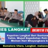 Kapolres Langkat Beri Santunan Anak Yatim, Wujud Kepedulian Polri dalam Momen Hari Bhayangkara ke-79