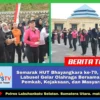 Semarak HUT Bhayangkara ke-79, Polres Labusel Gelar Olahraga Bersama TNI, Pemkab, Kejaksaan, dan Mas...