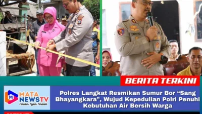 Polres Langkat Resmikan Sumur Bor “Sang Bhayangkara”, Wujud Kepedulian Polri Penuhi Kebutuhan Air Bersih Warga