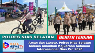 Aman dan Lancar, Polres Nias Selatan Sukses Amankan Kejuaraan Selancar Internasional Nias Pro 2025