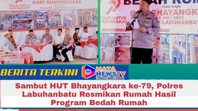 Sambut HUT Bhayangkara ke-79, Polres Labuhanbatu Resmikan Rumah Hasil Program Bedah Rumah