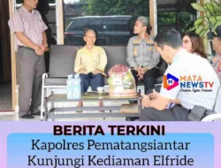 Peduli Warga, Kapolres Pematangsiantar Kunjungi Kediaman Elfride Purba