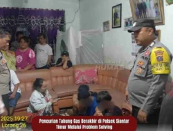 Pencurian Tabung Gas Berakhir di Polsek Siantar Timur Melalui Problem Solving